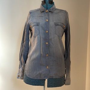 7 For All Mankind denim snap shirt